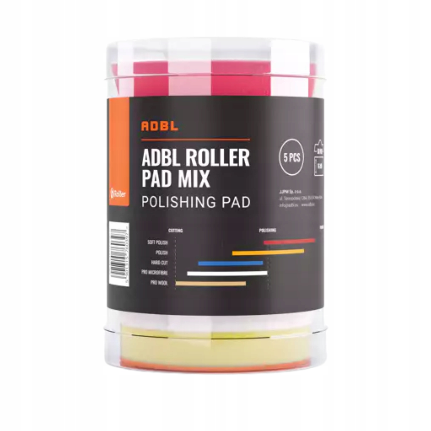 Zestaw 5 padów polerskich Adbl Roller Pad MIX Da 50mm