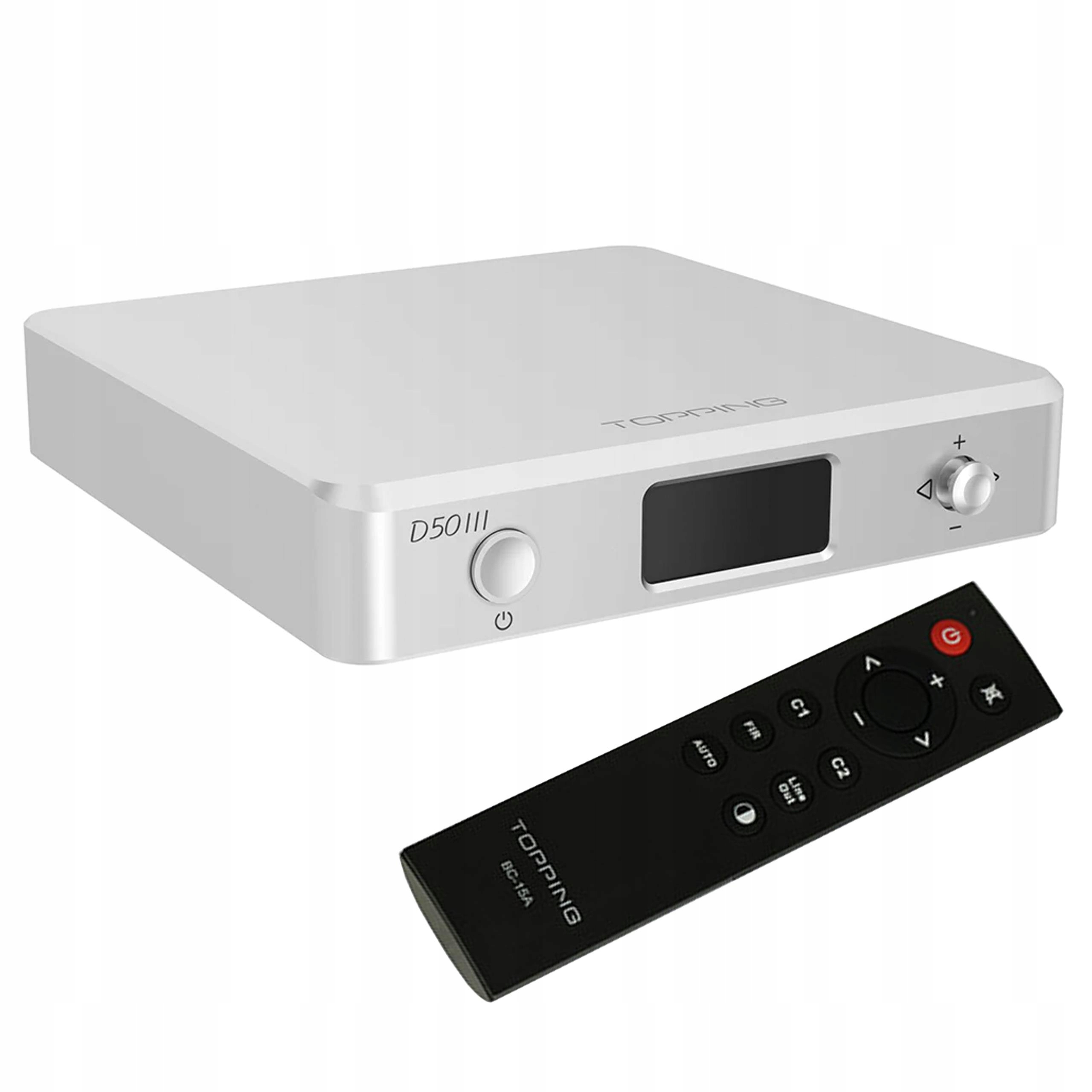 Topping D50 III Przetwornik Dac Cyfrowo-analogowy Z Bluetooth 5.1 Srebrny