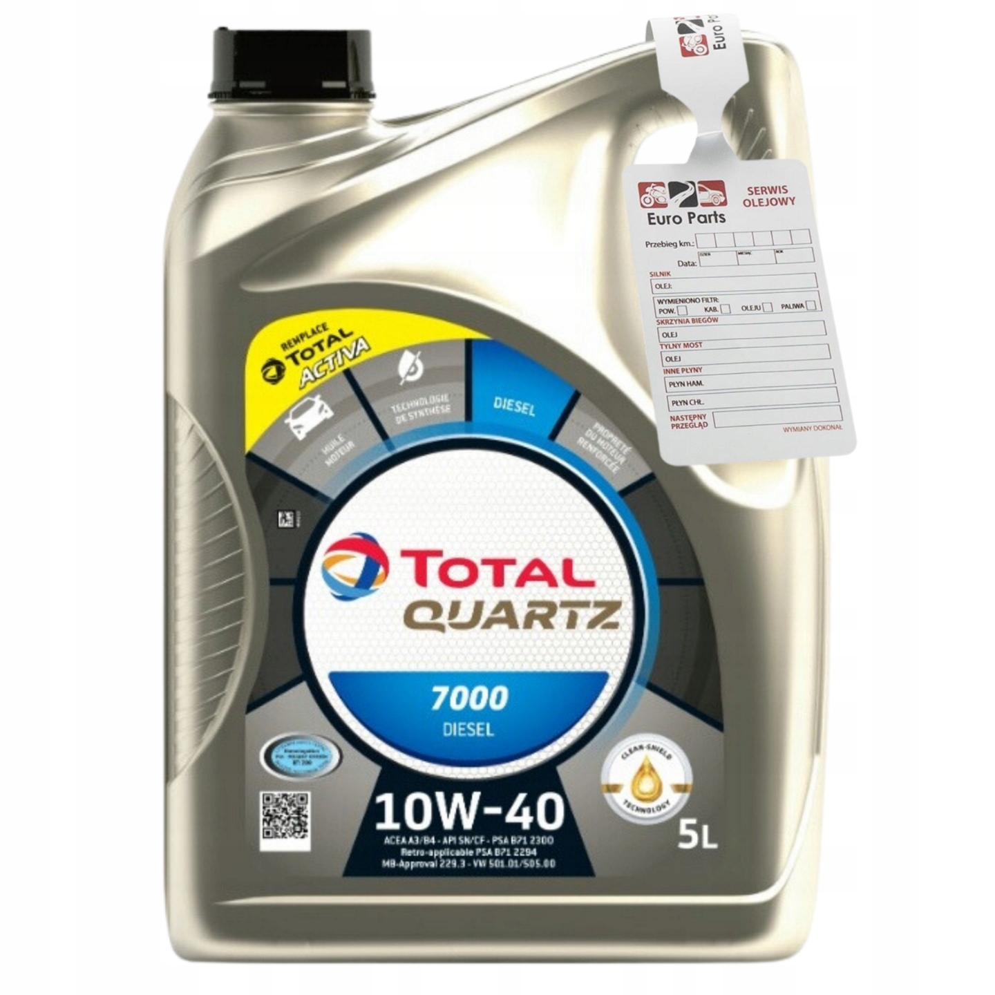 Olej TOTAL Quartz 7000 Diesel 10W40 5L