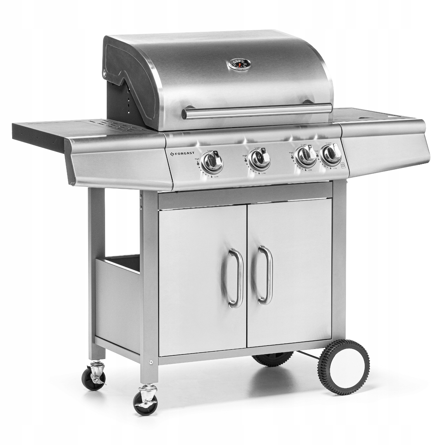 Zahradní Plynový Gril S Skříňkou 3+1 13.8 Kw Forgast FG09107