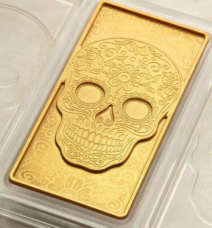 Czaszka forma na tabliczki czekolady Pavoni PC5068