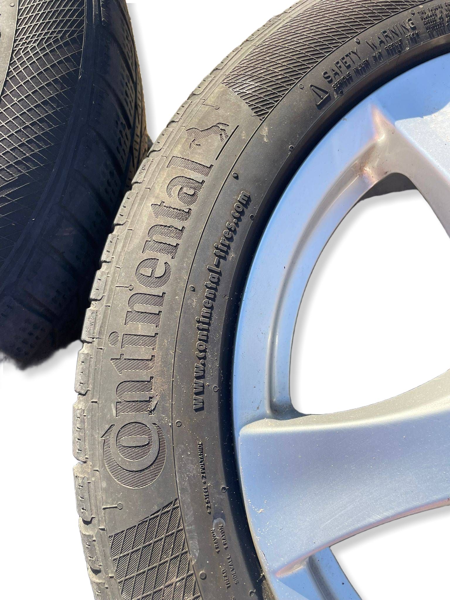 wheels discs aluminium tyre CONTINENTAL 225/50R17 ZIMA