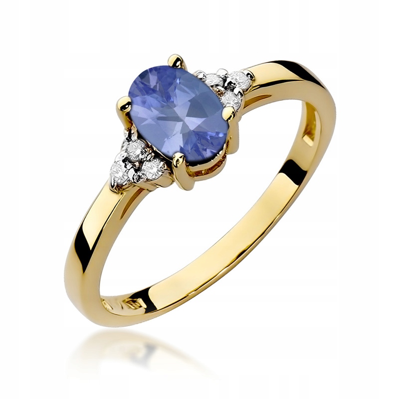 Zlatý Prstýnek 585 Tanzanit 0,70 ct