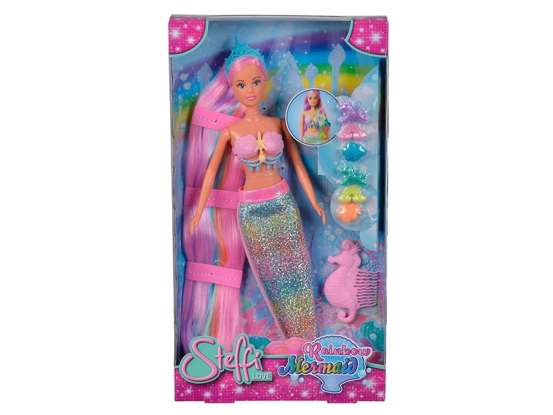 

Lalka Simba Love Steffi tęczowa syrena 105733610