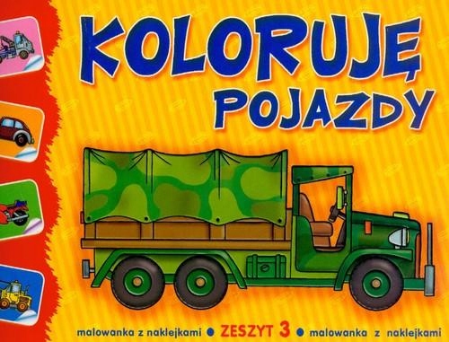 

Koloruję Pojazdy malowanka z naklejkami Kd