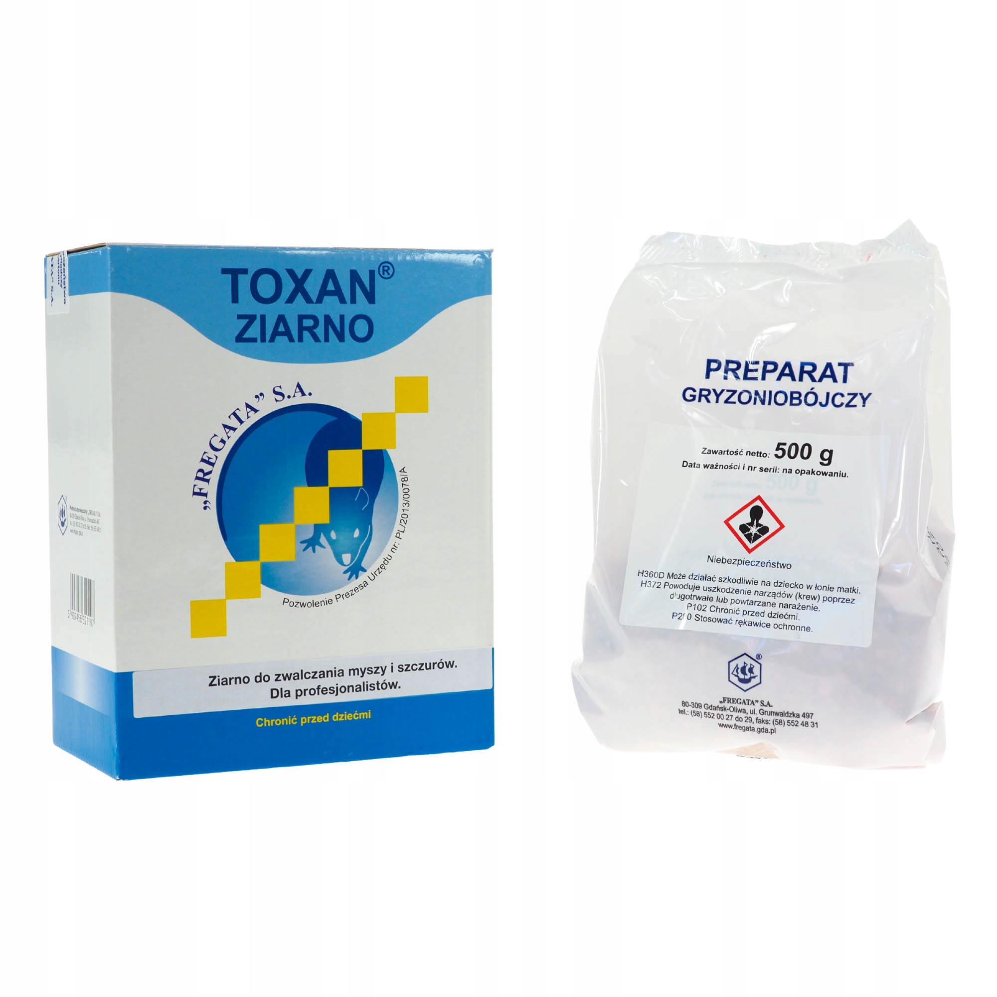 

Toxan Zatrute Ziarno Na Myszy Szczury 500G