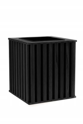 Donica z lameli dębowych kwadrat 30cm KOLOR