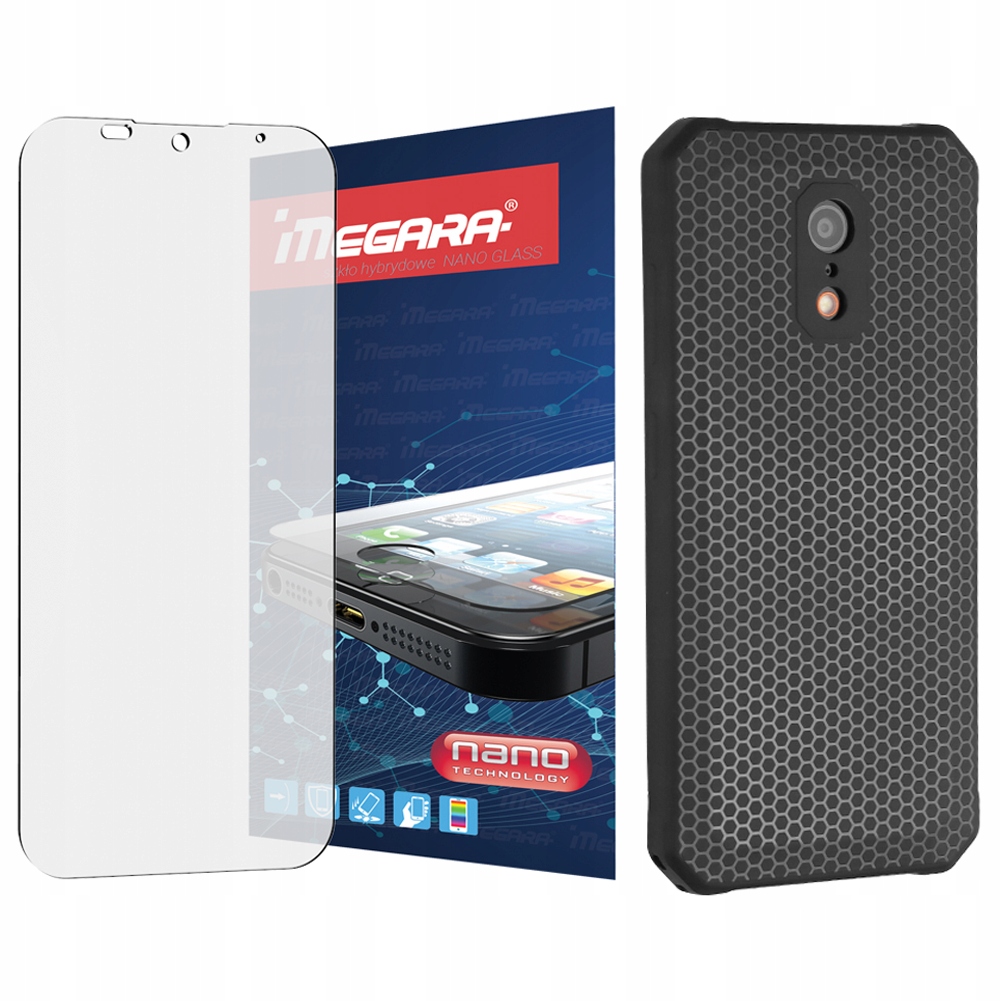 Szkło hybrydowe do Hammer Iron Va 6.56" ochronne Etui silikonowe Tpu