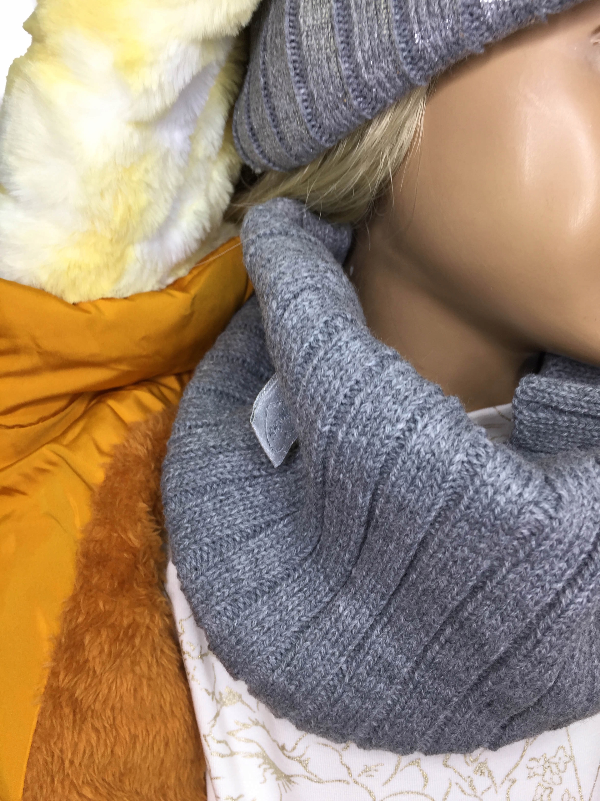 KURTKA DZIEWCZĘCA PARKA RUDA 92 Sezon zimowy