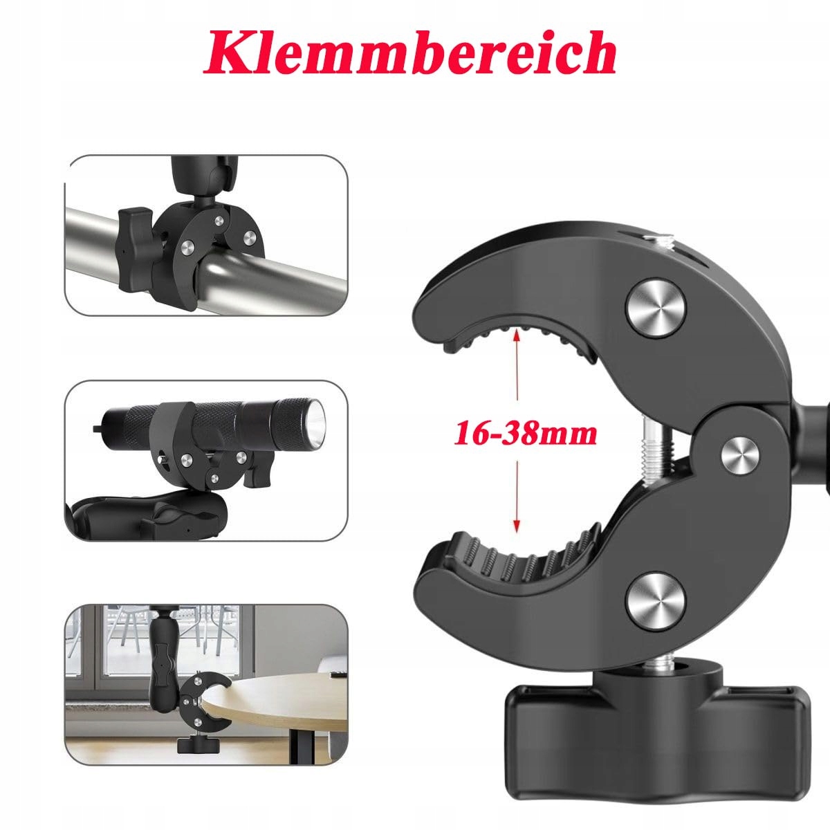 Uchwyt Kamery Na Kierownicę GoPro Hero 13 12 11 10 9 Max Insta360 ANHOER — miniatura 4