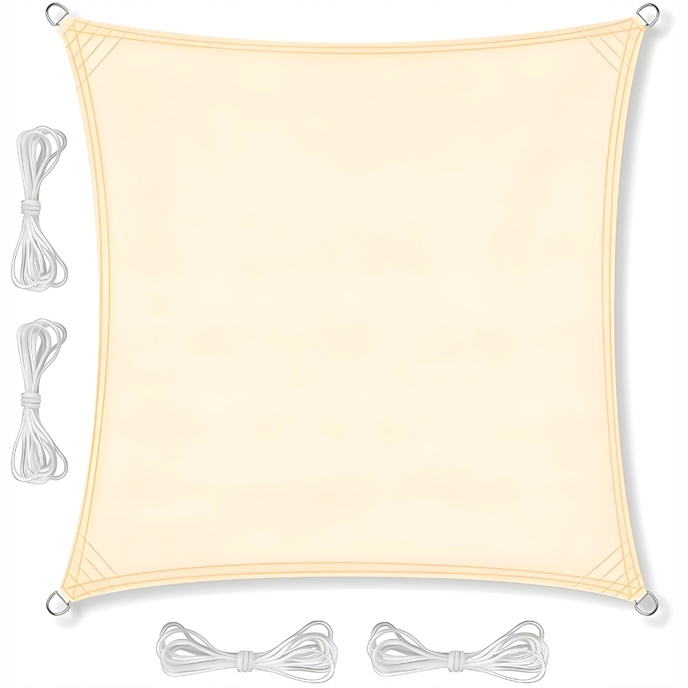 Żagiel przeciwsłoneczny ogrodowy wodoodporny zacieniacz balkon taras beż 4m