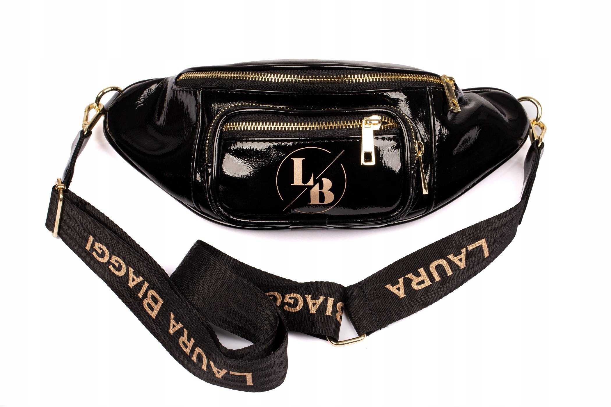 BIAŁA TOREBKA DAMSKA LISTONOSZKA NERKA SASZETKA Z PASKIEM LOGO BIODRÓWKA EAN (GTIN) 5905723203002