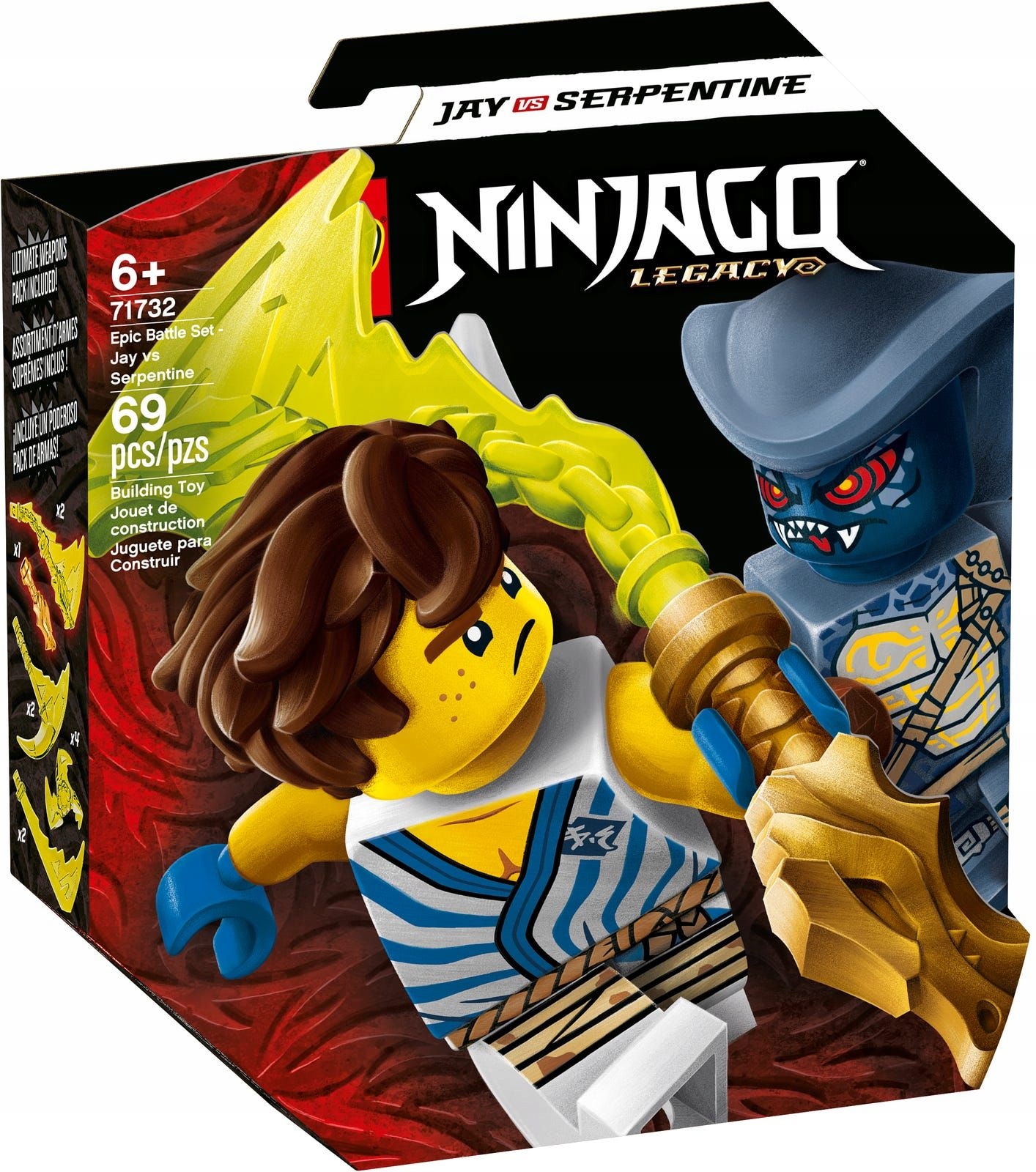 Lego 71732 Ninjago Epicki zestaw bojowy Jay kontra Wężon