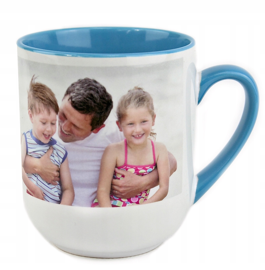 

Kubek z własnym nadrukiem niebieski coffee Kreator