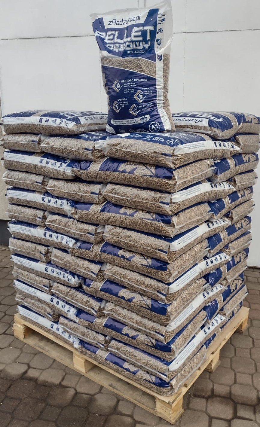 1000kg Pelet dębowy 100% ekologiczny Pellet Dąb Premium Plus+