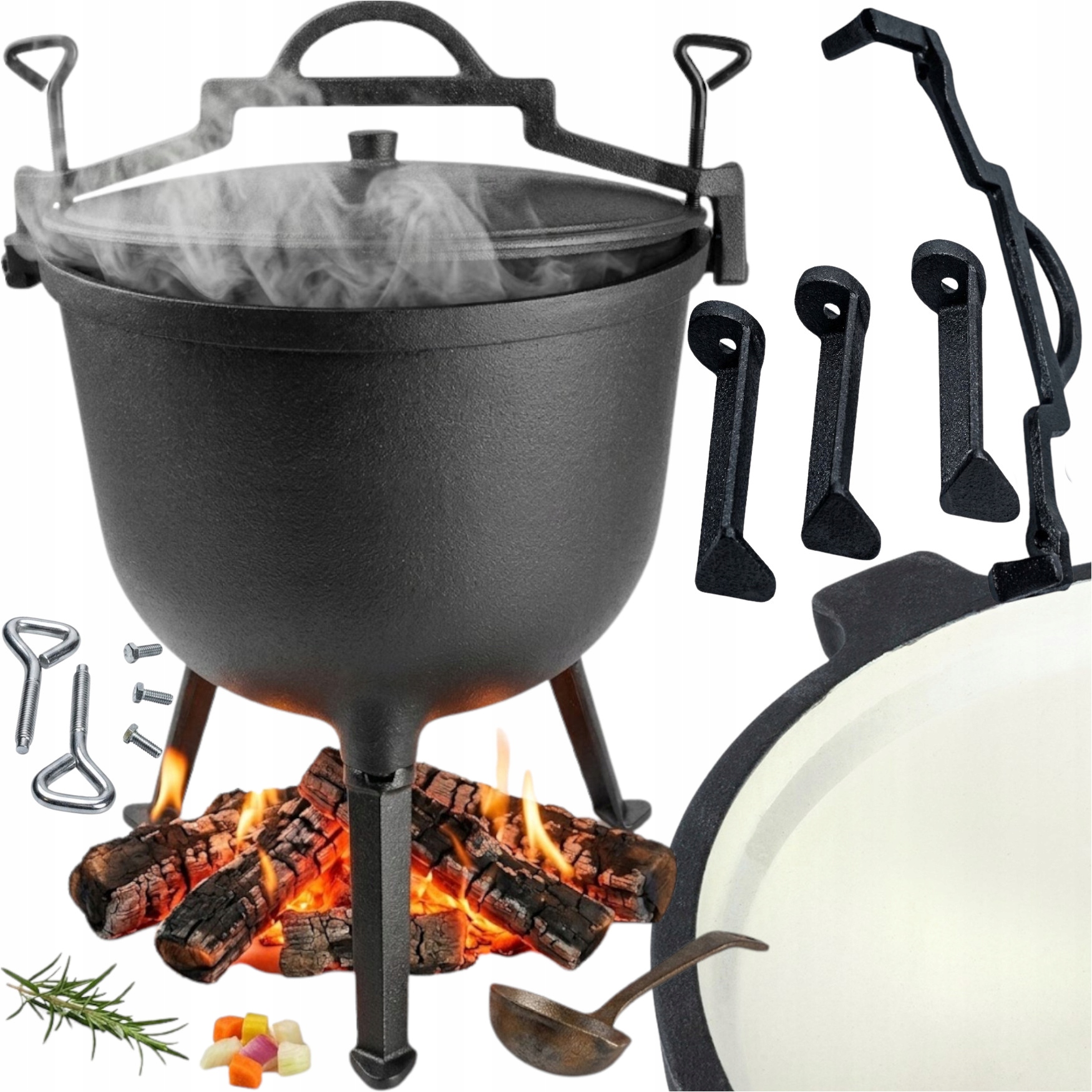 Kotlík Ze Smaltu S Ochrannou Vrstvou 24 Kg Pro Velké Množství Osob