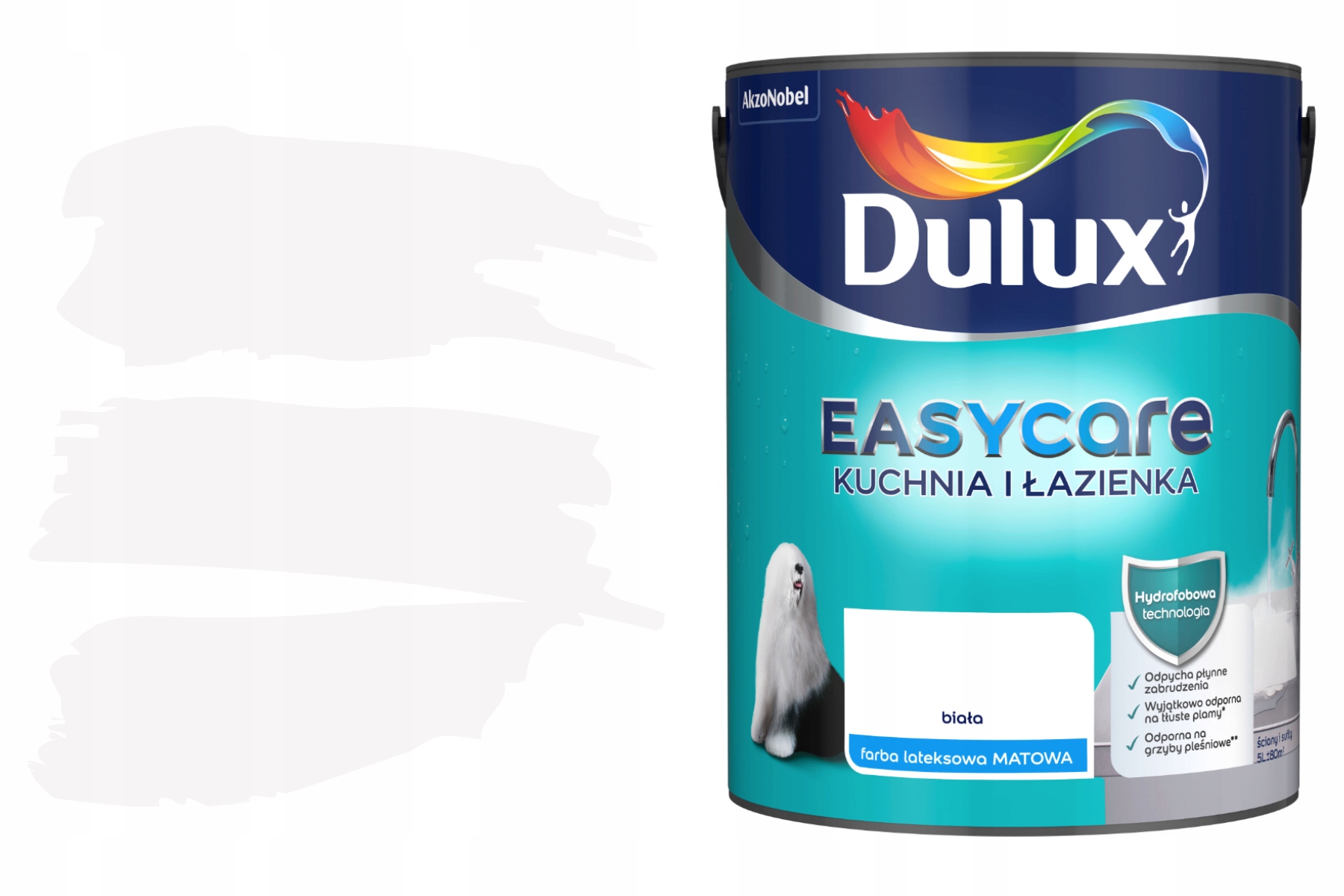 Farba Dulux EasyCare Kuchyňa a kúpeľňa Biela 5 l