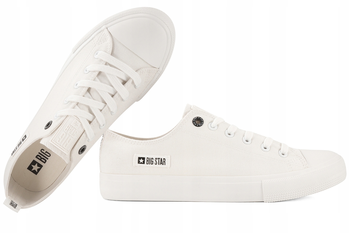 Big Star KK174006 Polokozačky Pánské Tenisky Textilní Tenisky 41 Bílá