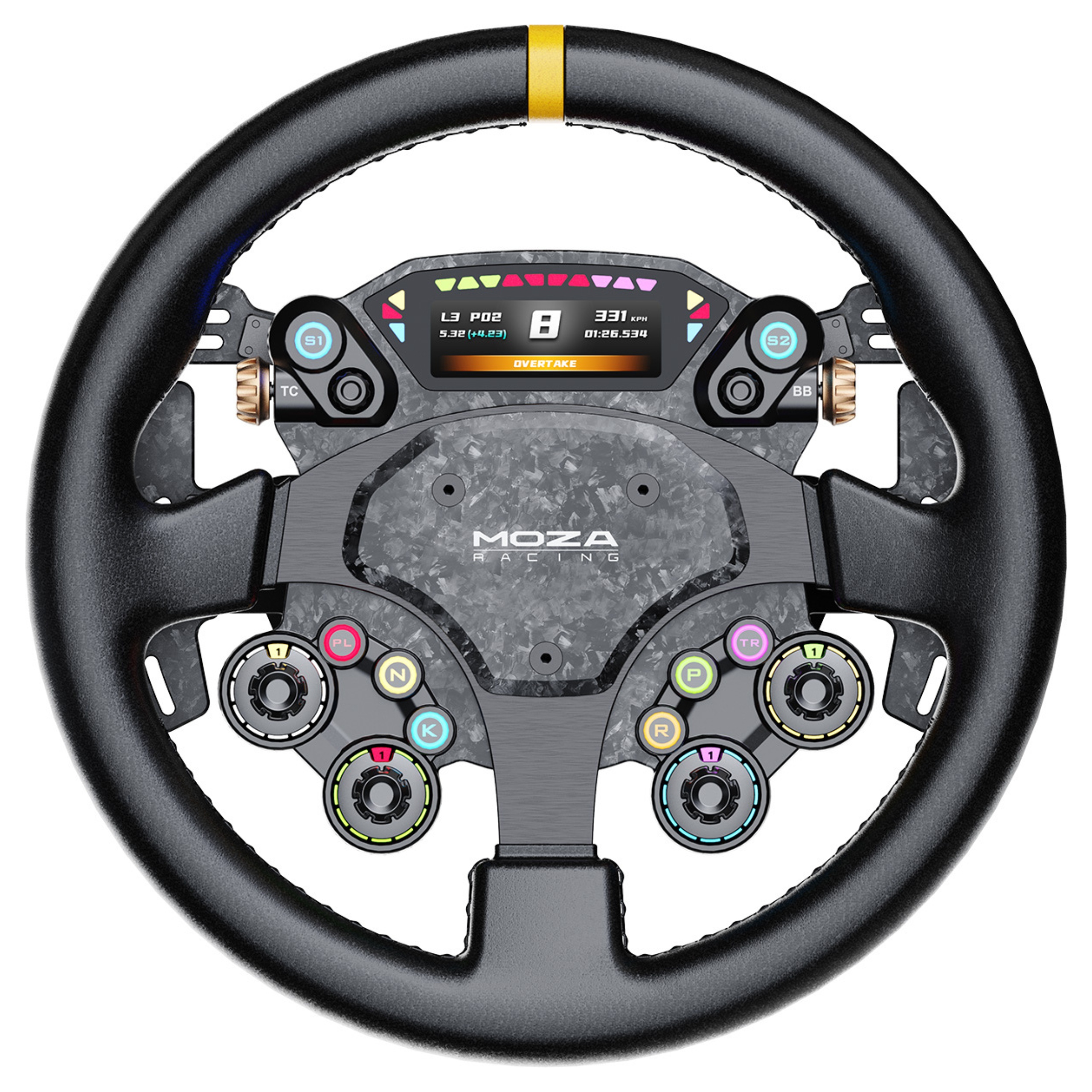 Moza Racing Cs Pro RS093 Volant pre hry SimRacing LCD displej