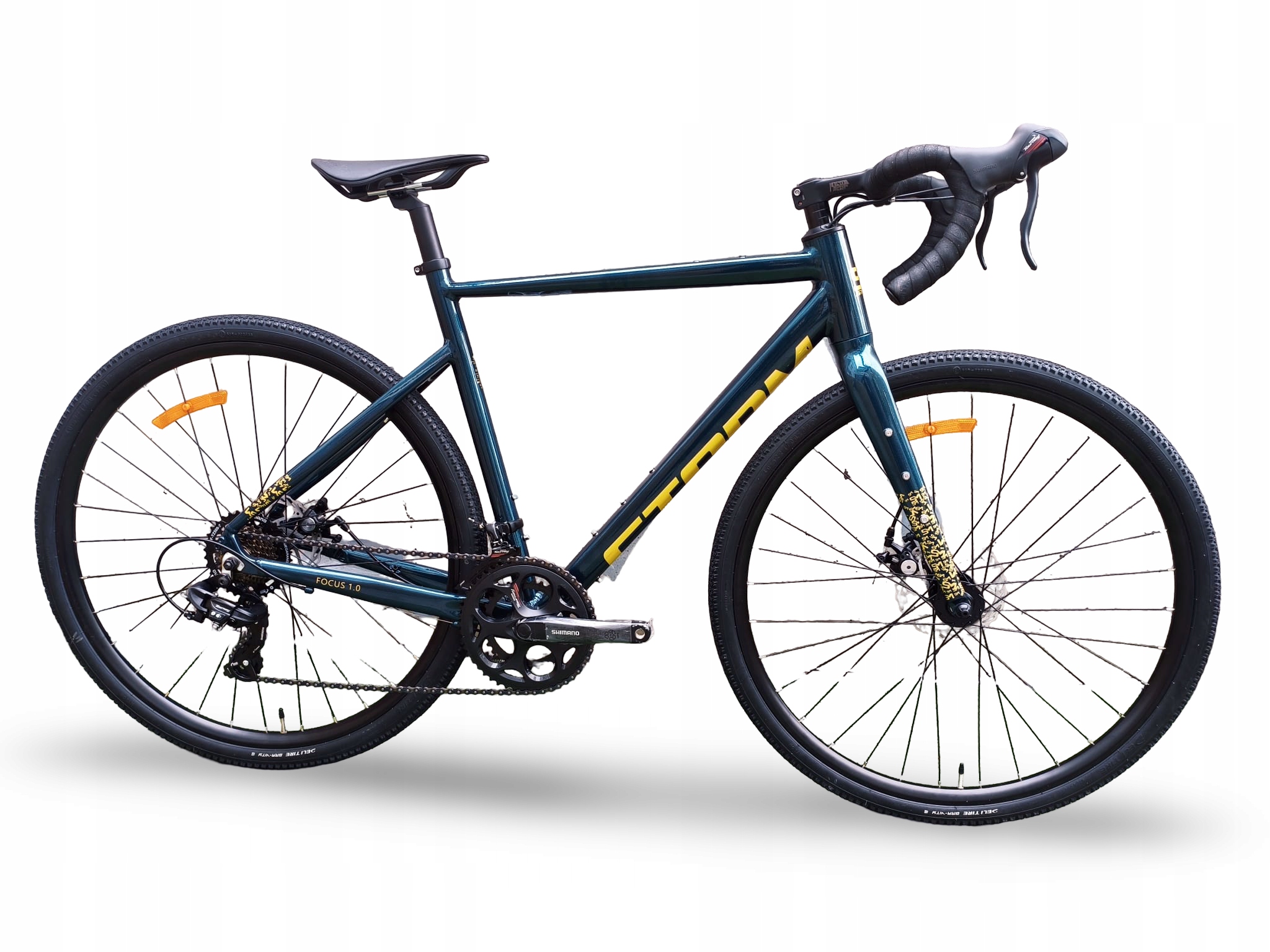 Rower Gravel Storm Focus 1.0 Shimano Torueny 54CM Zielona Butelka