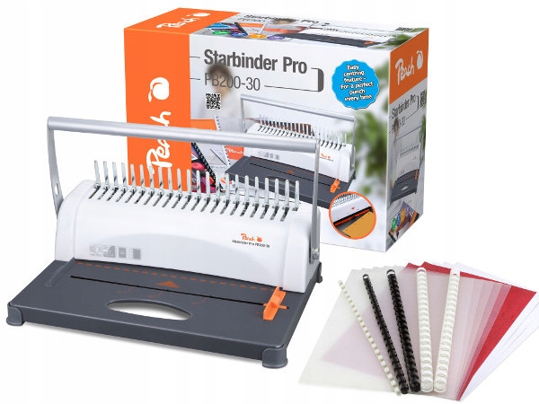 Profesjonalna, szwajcarska bindownica Peach PB200-30 zestaw dziurkacz