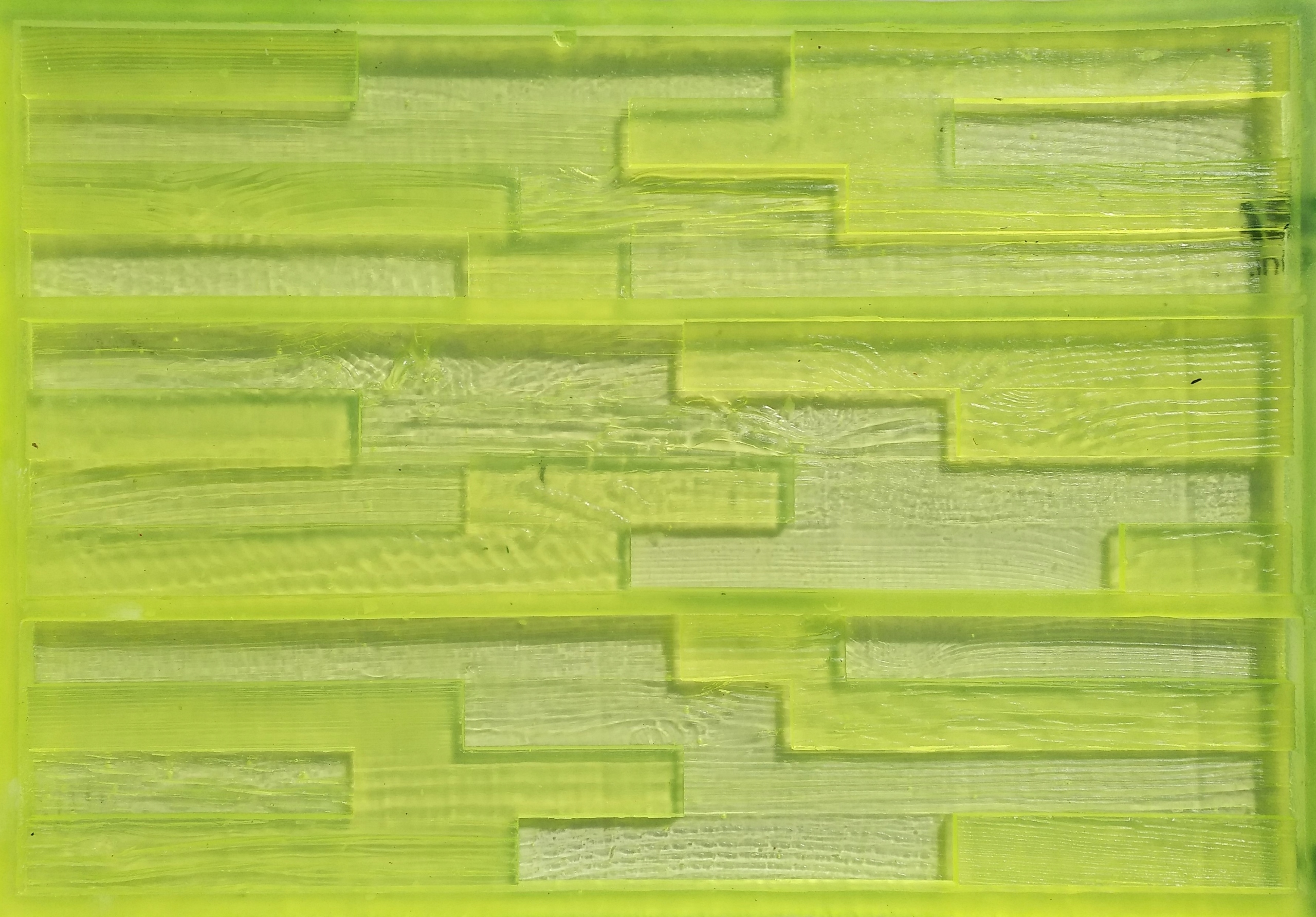 Polyuretanová forma, pružná, sádrová deska, imitace dřeva, Šervodský les