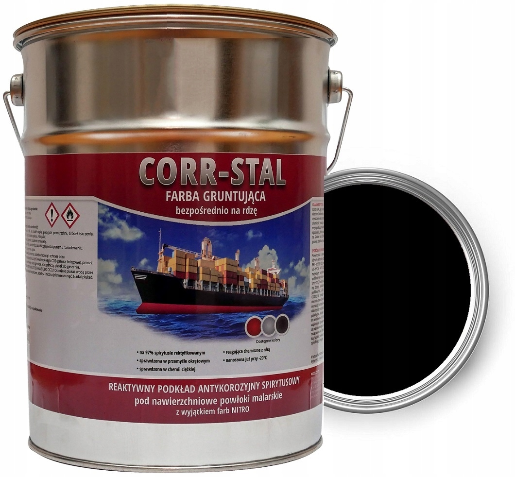 Farba Okrętowa Na Rdzę Ocynk Aluminium Stal Metal