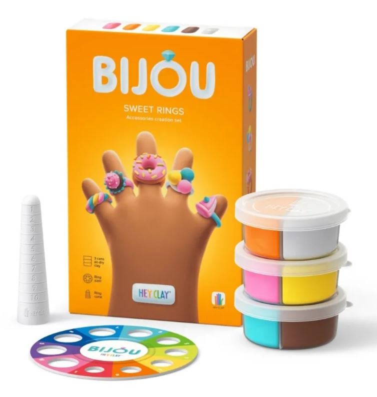 HEY CLAY MASA PLASTYCZNA BIJOU SWEET SŁODKIE PIERŚCIONKI 31001