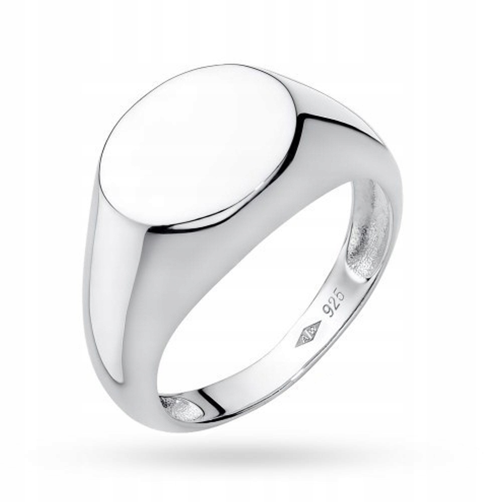 Stříbrný pánský prsten Ag 925 oválný IM012SR vel.25