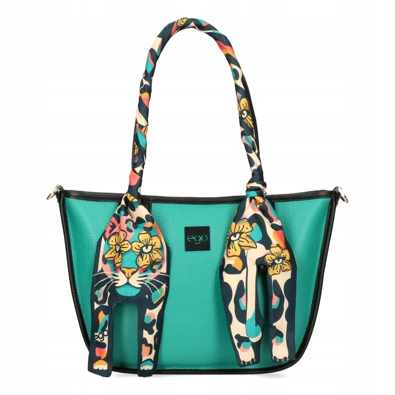 Dámská kožená kabelka Ego Wild Flower A5 Shopper Crossbody Barevná