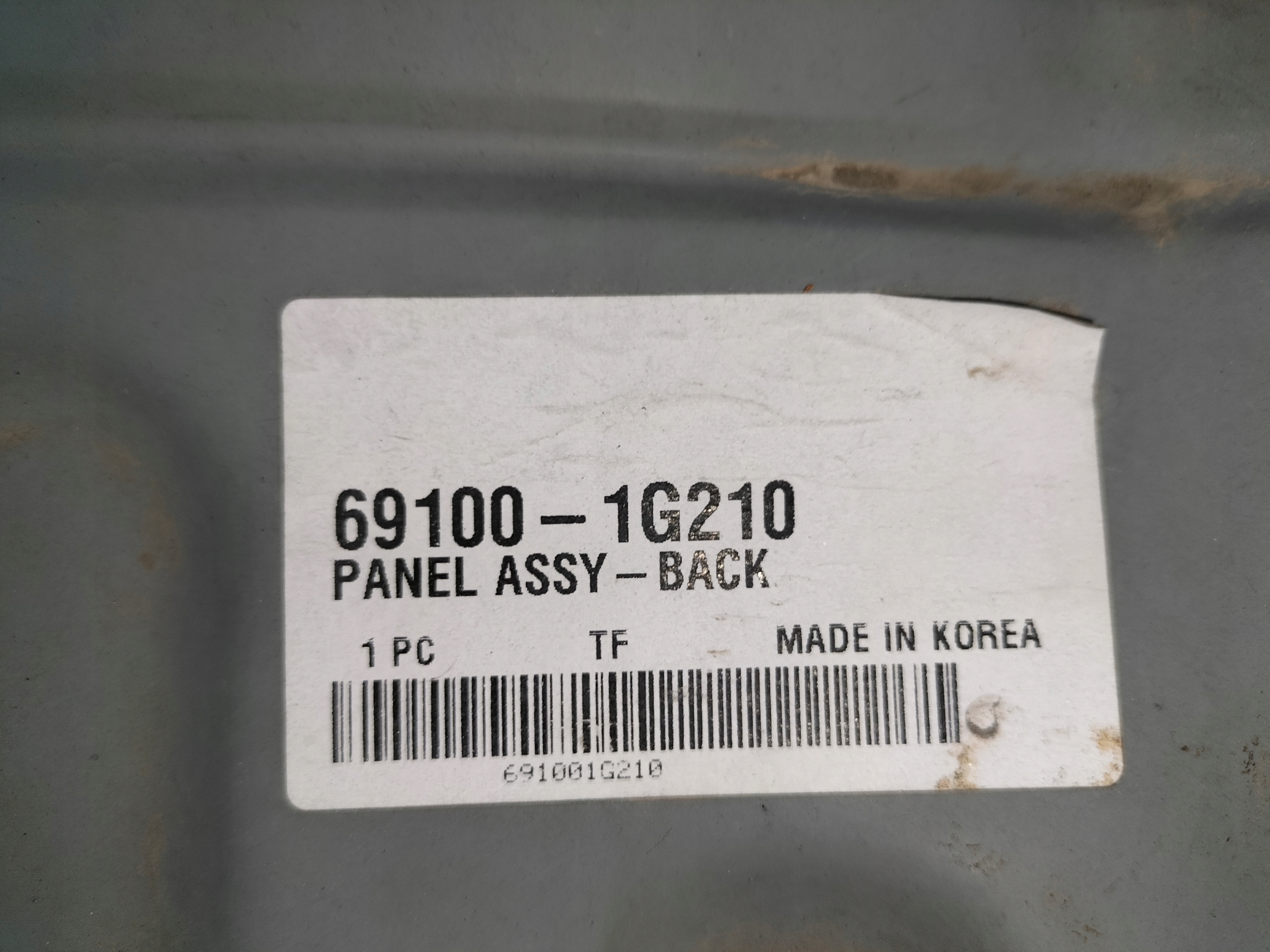 rear panel sciana rear part KIA RIO II 05-11