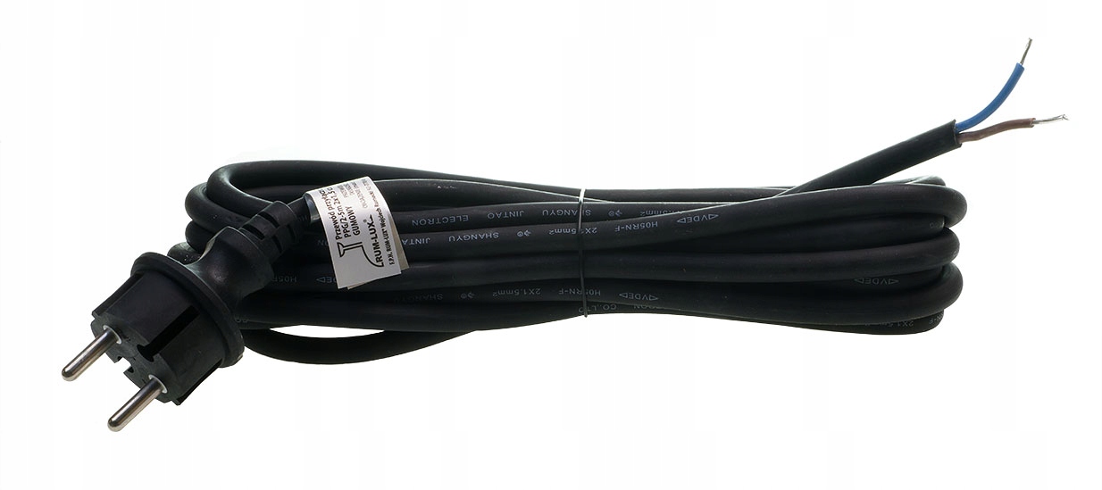 

Przewód przyłączeniowy kabel z wtyczką 5m 2x1,5