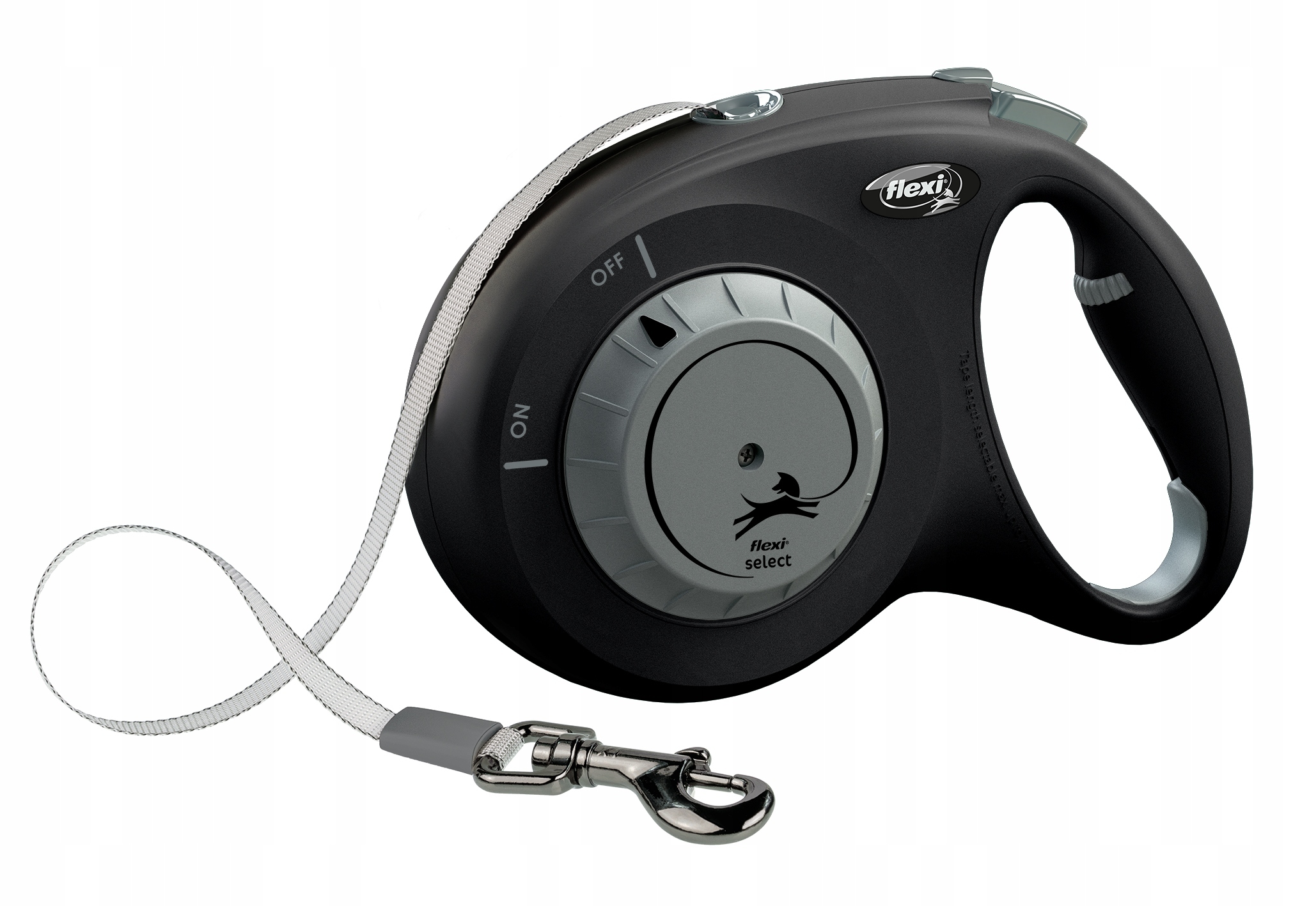 Levně Vodítko Pro Psa M Černé Select Tape 7 M Do 25 Kg Flexi