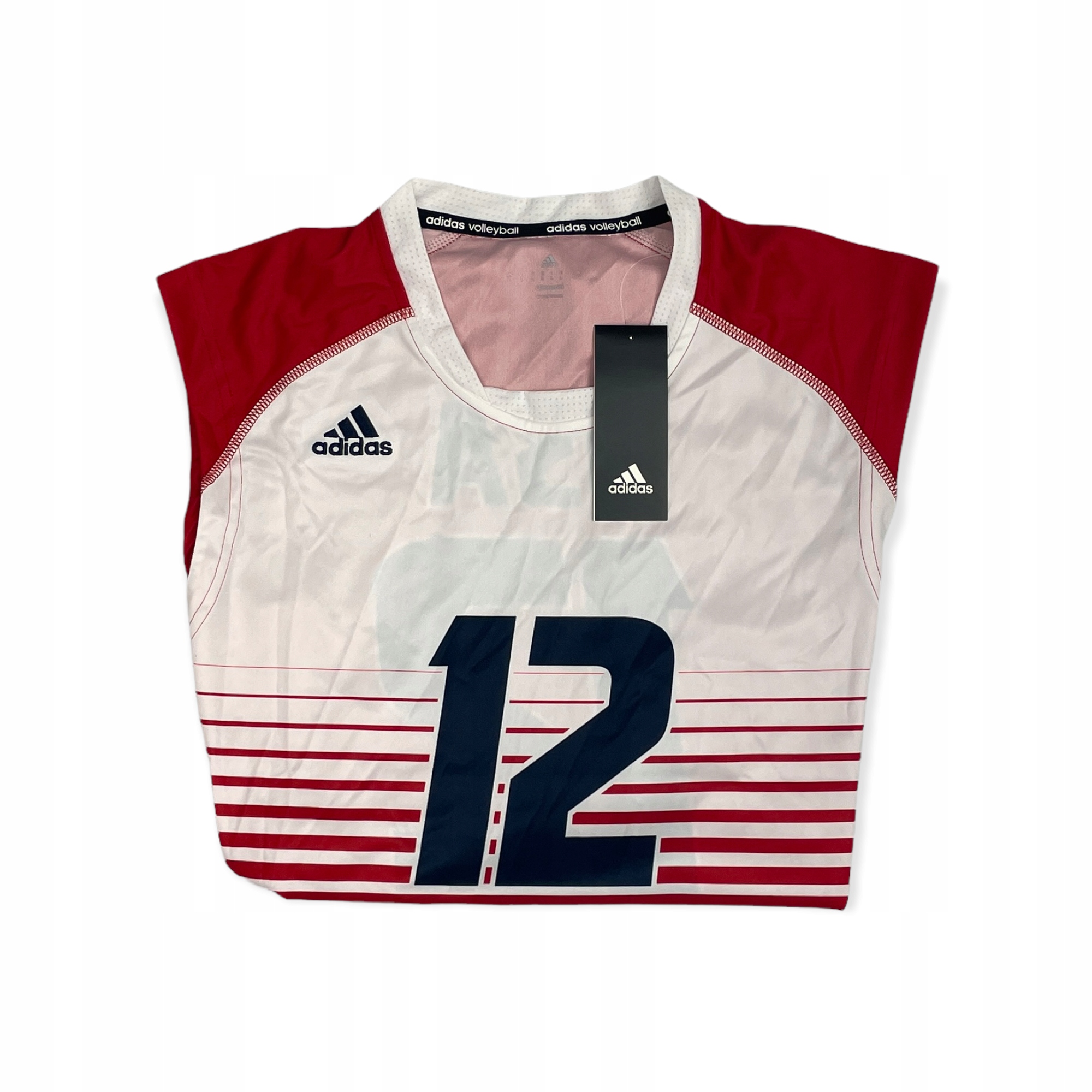 Koszulka czerwona USA 12 Adidas VOLLEYBALL L Rozmiar L