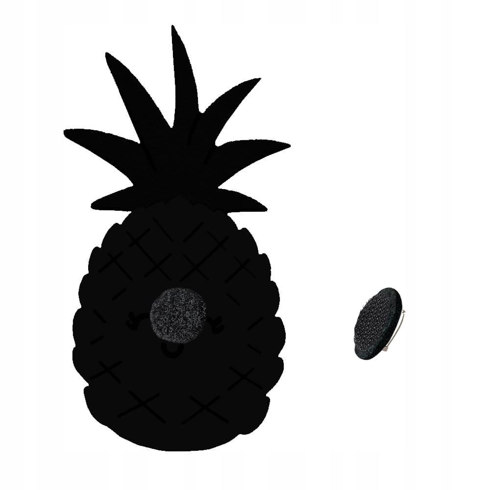 PRZYPINKA ANANAS STRÓJ ANANASA ŻÓŁTY 17x9,5cm Marka inna