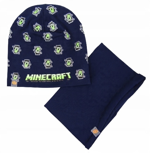 

czapka komin Minecraft komplet rozm. 50-54 wzór 20