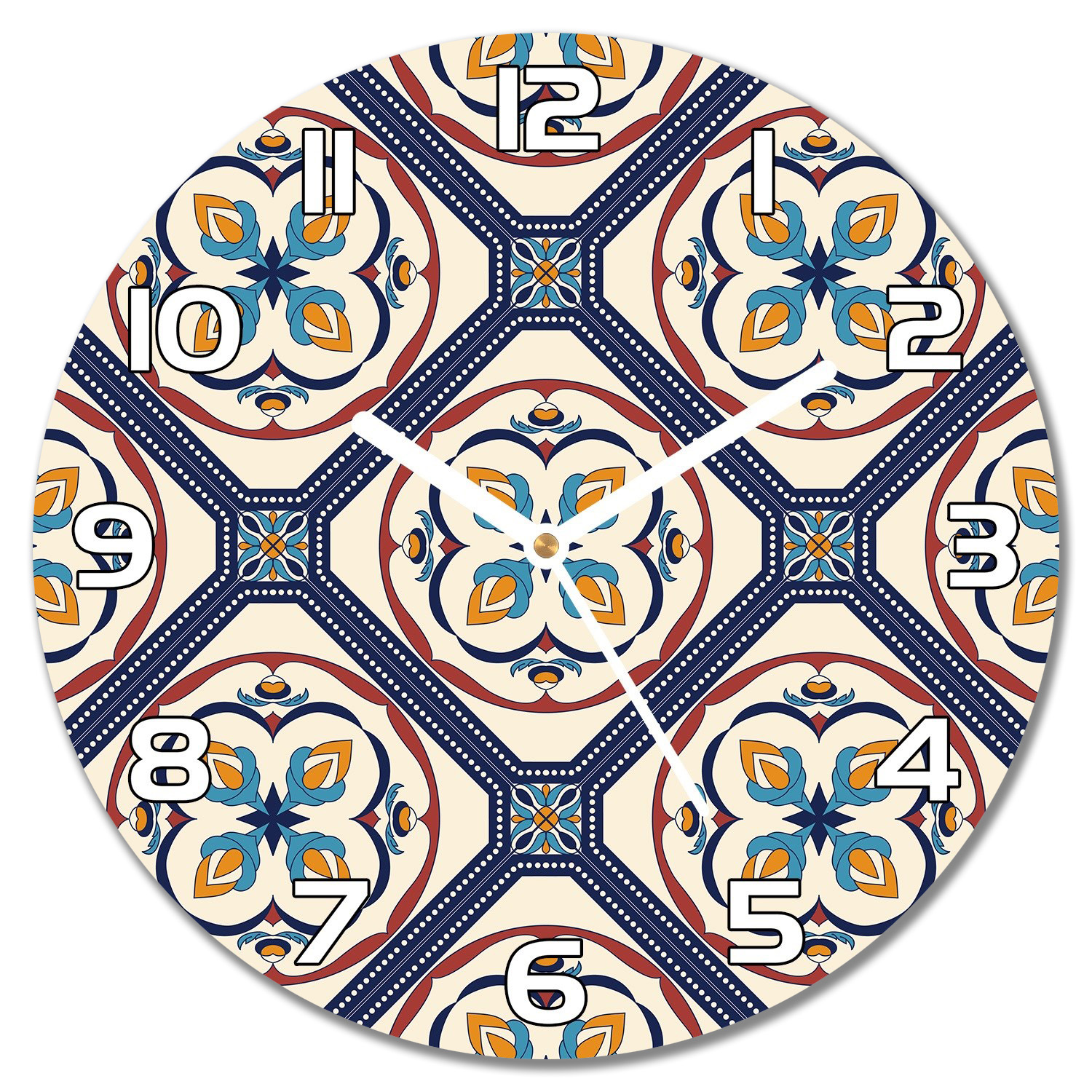 

Cichy zegar na szkle nowoczesny modny wzór f30cm