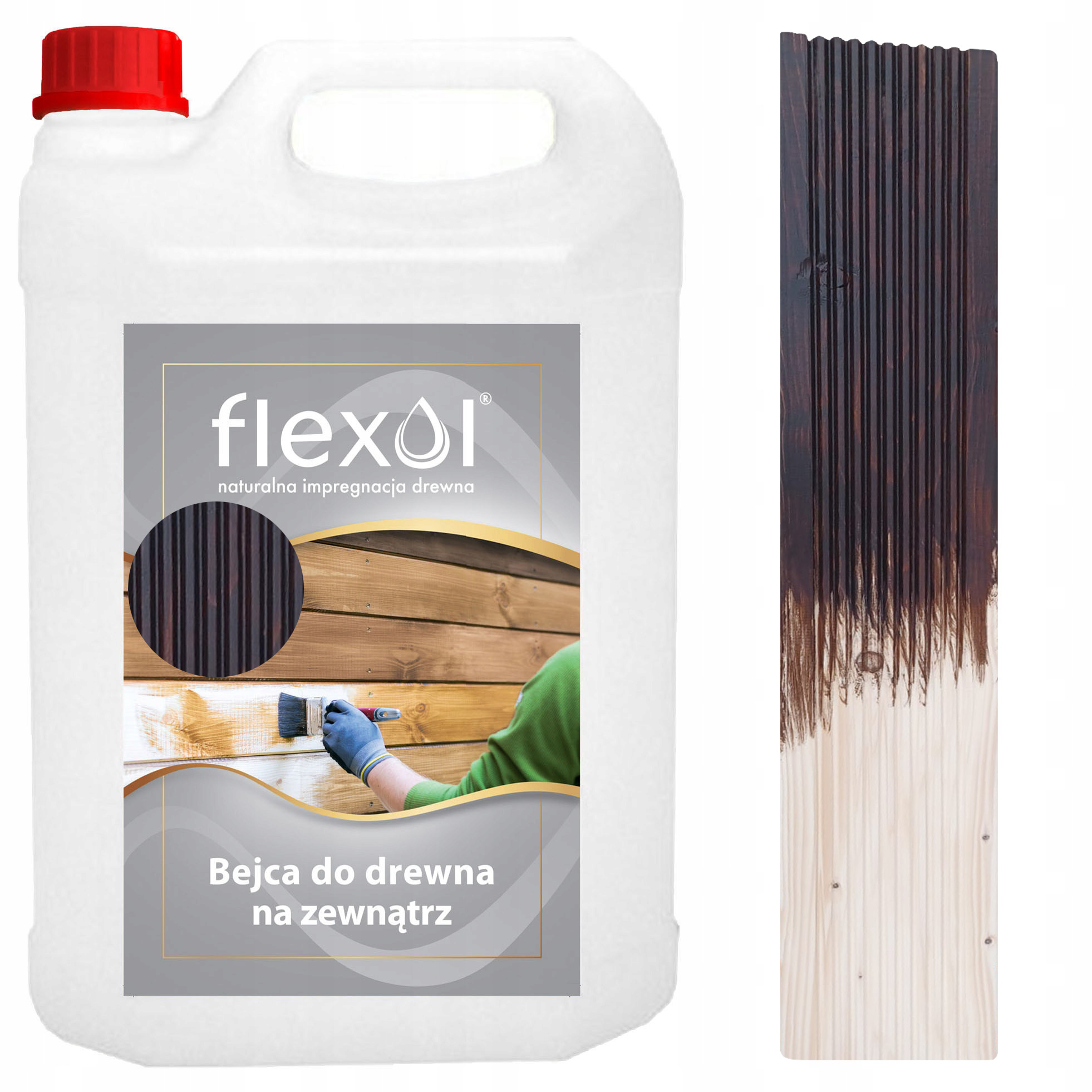 Bejca Kolor Vodní Dehet vnější na dřevo 5 L Flexol