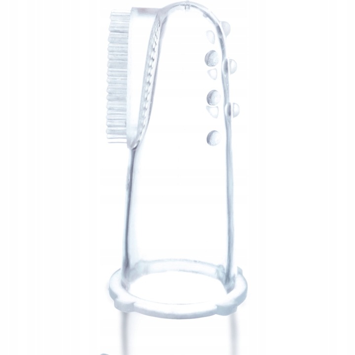 Akuku SILIKONOWA Szczoteczka na Palec do Masażu Zębów dla Dziecka BPA FREE