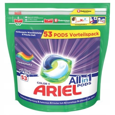 Levně Ariel Kapsle na praní All in1 53 ks Color