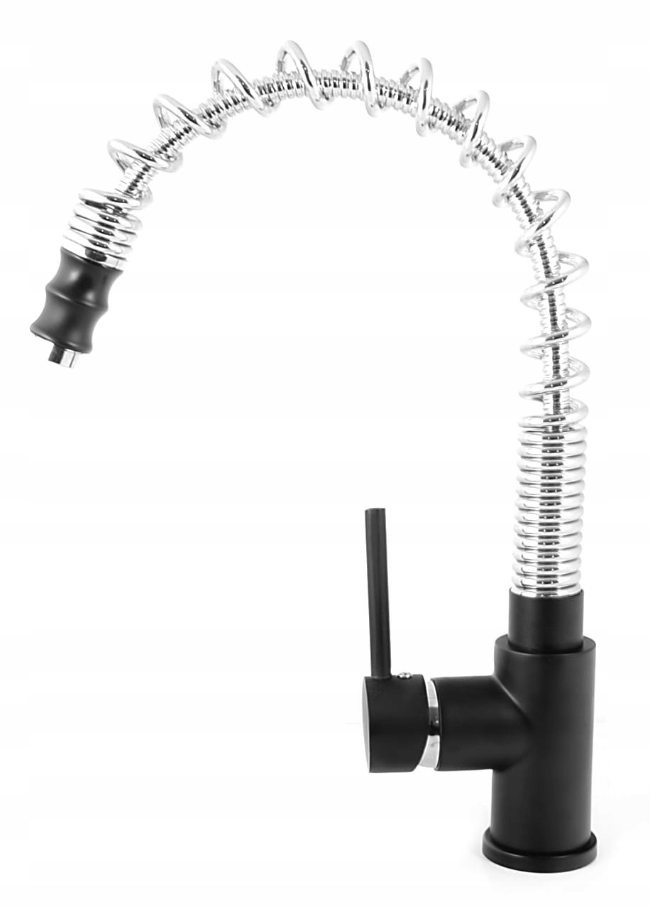 Kuchyňská baterie Hand vytahovací sprcha Černá Gamma