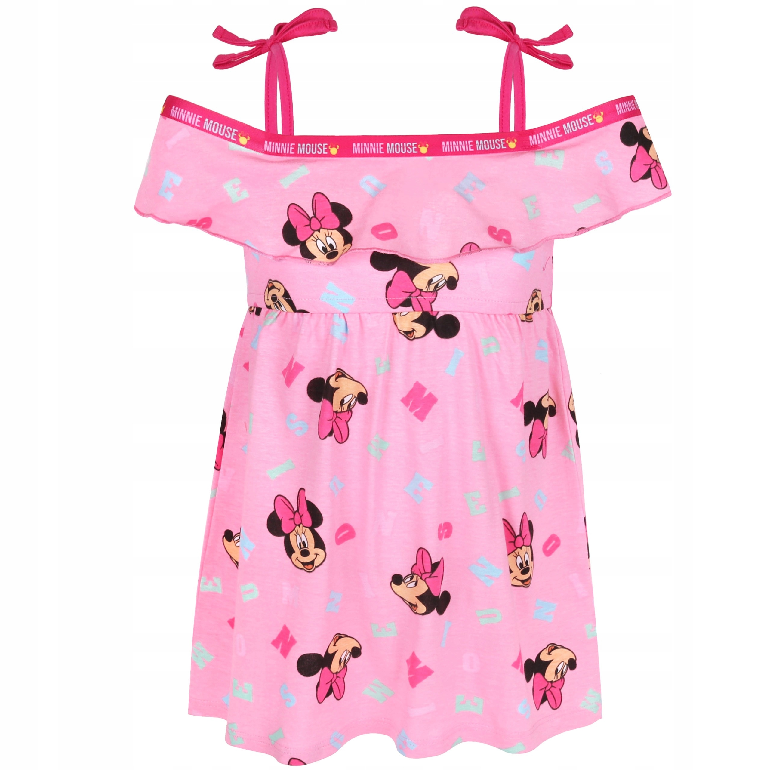 

Różowa, letnia sukienka Myszka Minnie Disney 116cm