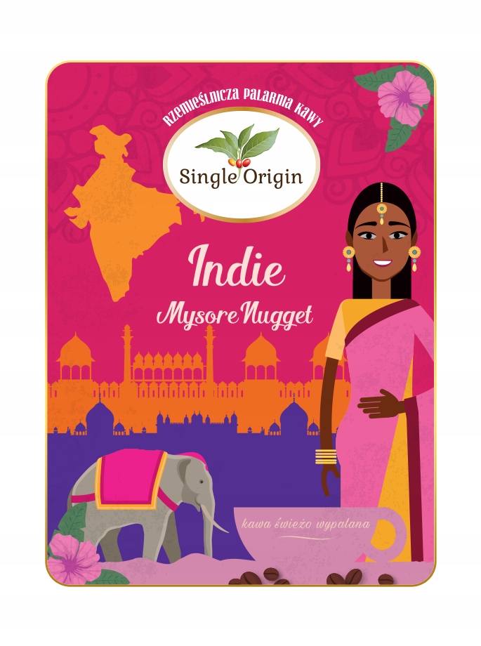 Levně Káva India Mysore Nugget Single Origin 1kg