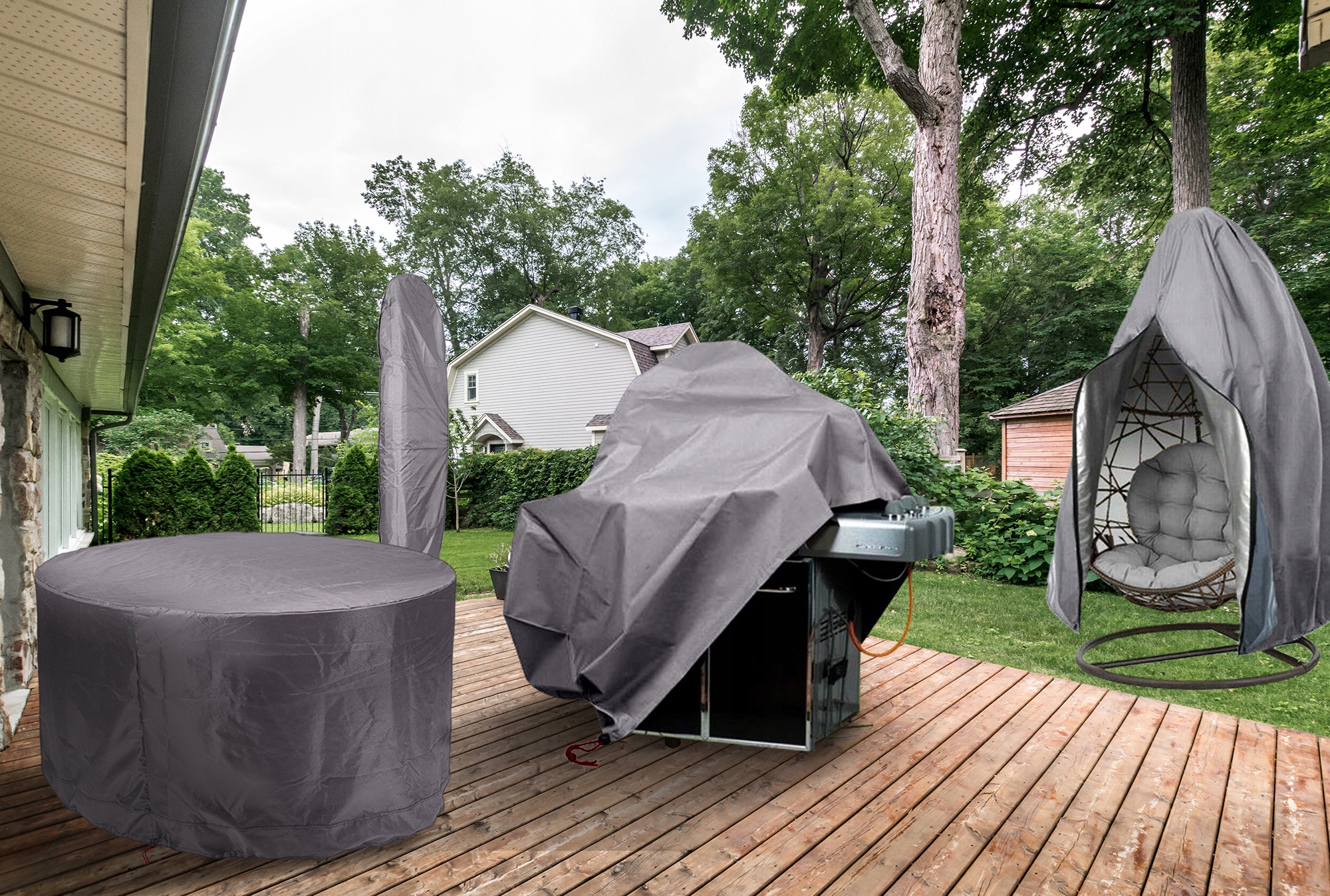 POKROWIEC NA OKRĄGŁE MEBLE OGRODOWE Rodzaj na zestaw