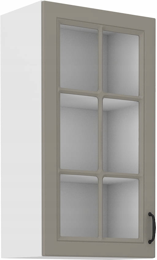 Kuchyňská Skříňka Vitrína 40X90 Stilo Šedá Bílá