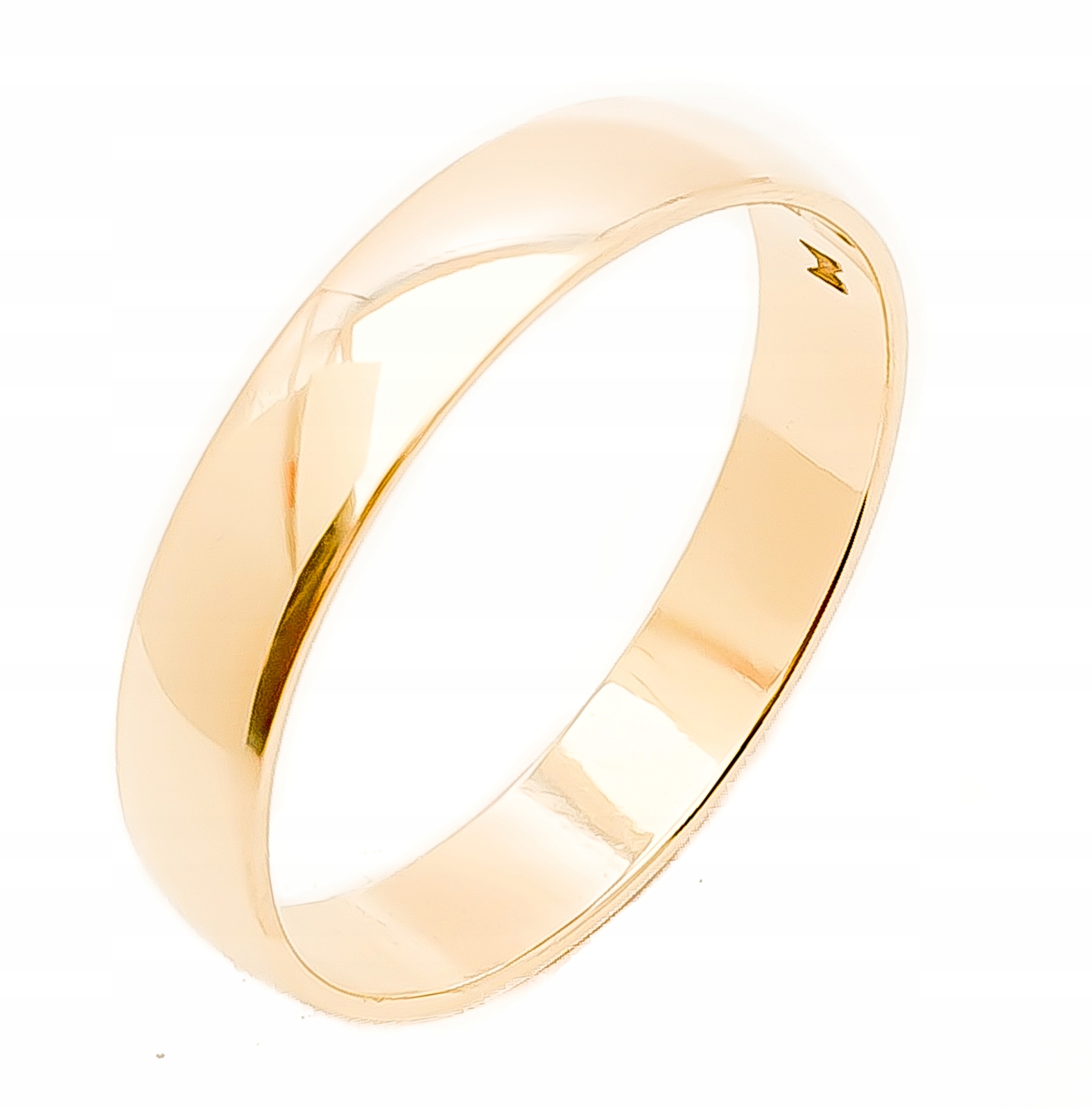 

Złota Obrączka Męska 585 4mm Klasyczna Grawer