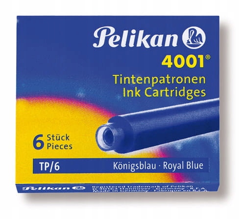 

Naboje Pelikan Krótkie Niebieskie (6szt.)