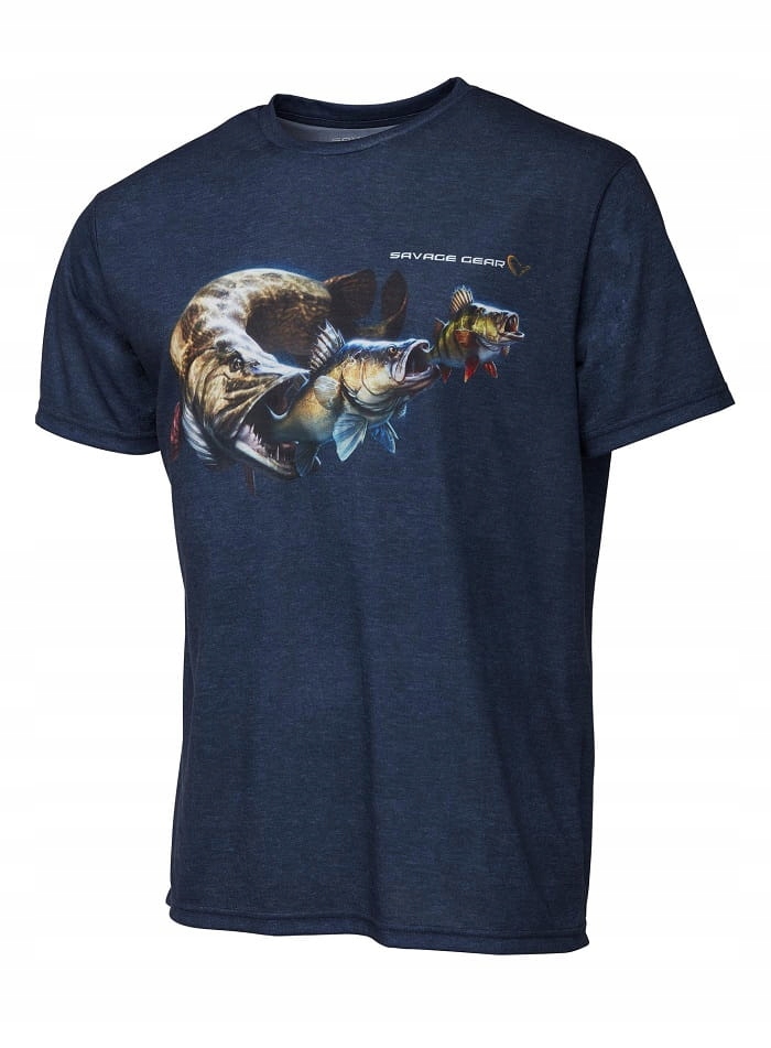 Tričko Savage Gear Cannibal Tee XXL modré