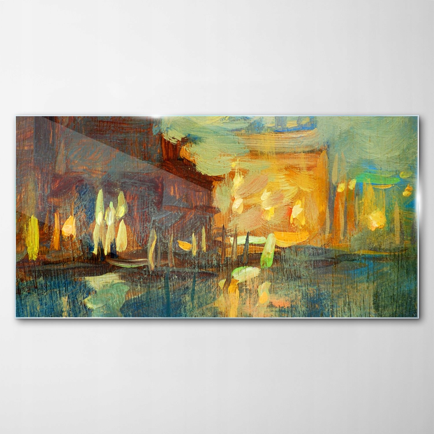 

Hartowany Obraz Szklany Wenecja Miasto Noc 140x70