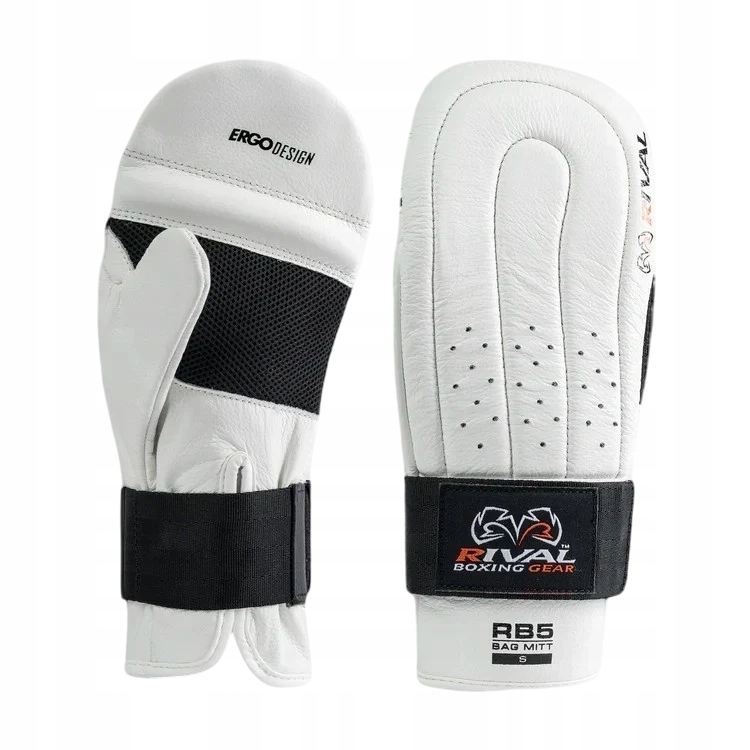 rękawice bokserskie rival rb5 bag mitts S Biały